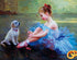 Ballet Dancer with Her Dog